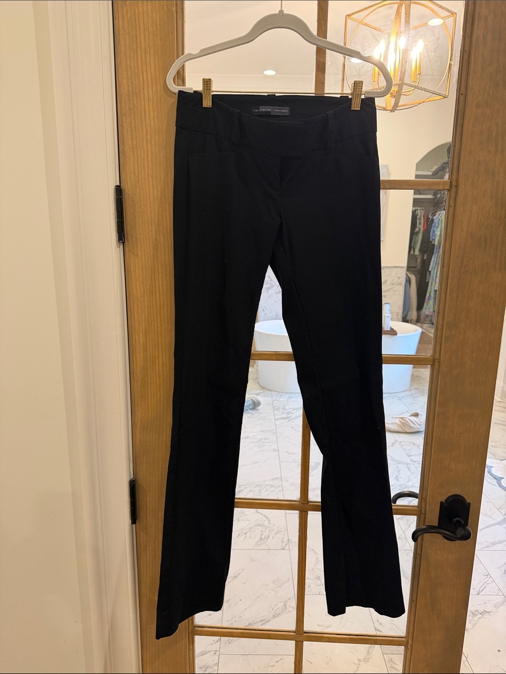 The Limited size 4 long Black Boot-Cut Dress Pants